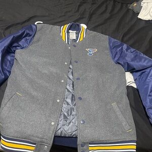 NHL Gray and Blue Kids Jacket